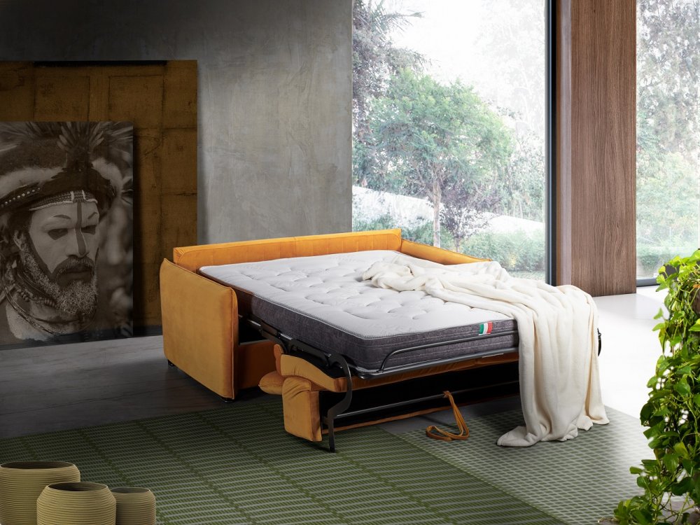 Canapé convertible lit express OASI couchage 160 cm matelas 20 cm 