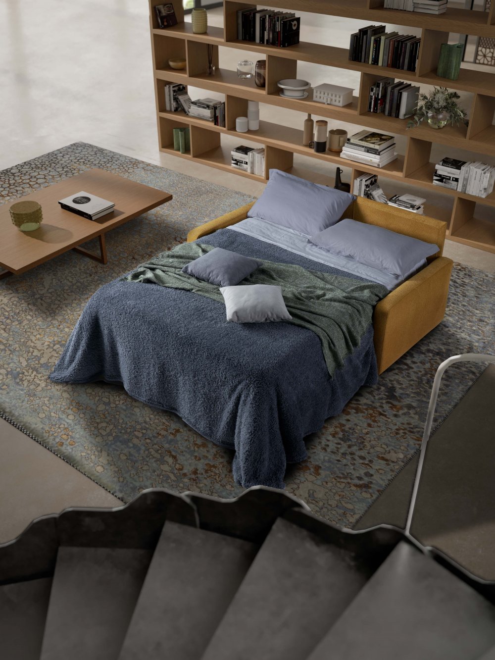 Canapé convertible express OREGON couchage 140 cm matelas 20 cm 