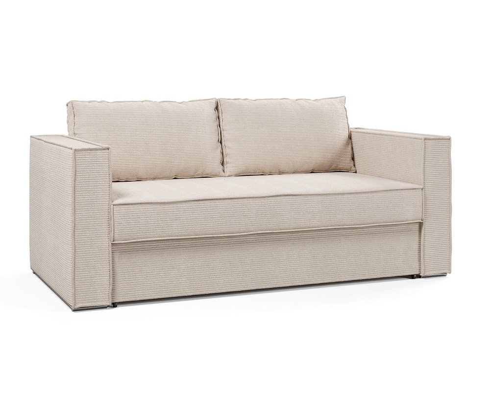 Canapé convertible EXPRESS IBIZA couchage 140 cm matelas 16 cm sommier LATTES