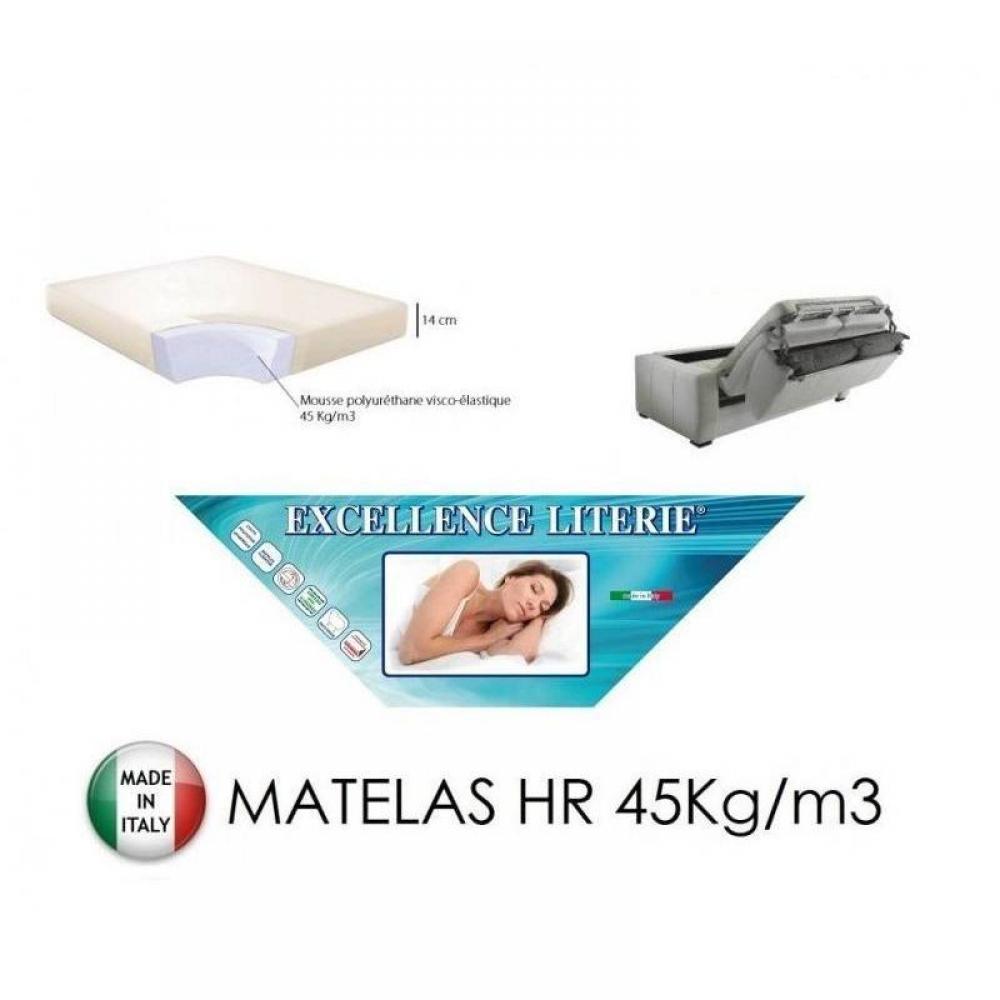 Canapé lit 3 places PARIS en microfibre noir couchage 140cm ouverture express sommier lattes RENATONISI