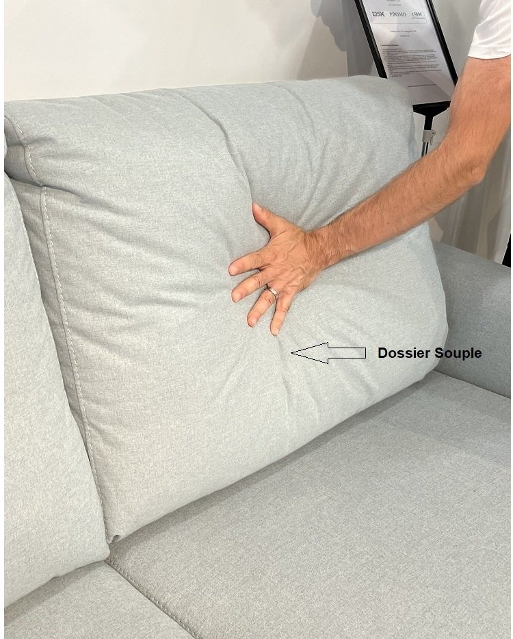 Canapé convertible express 140 RASPAIL matelas 20 cm sommier LATTES