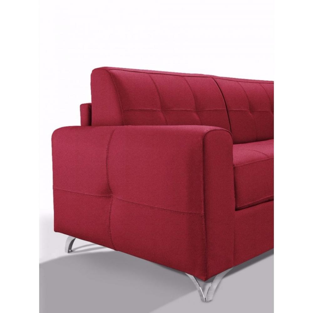 Canapé convertible EXPRESS  SQUADRA 120 cm  polyuréthane rouge clair sommier lattes RENATONISI