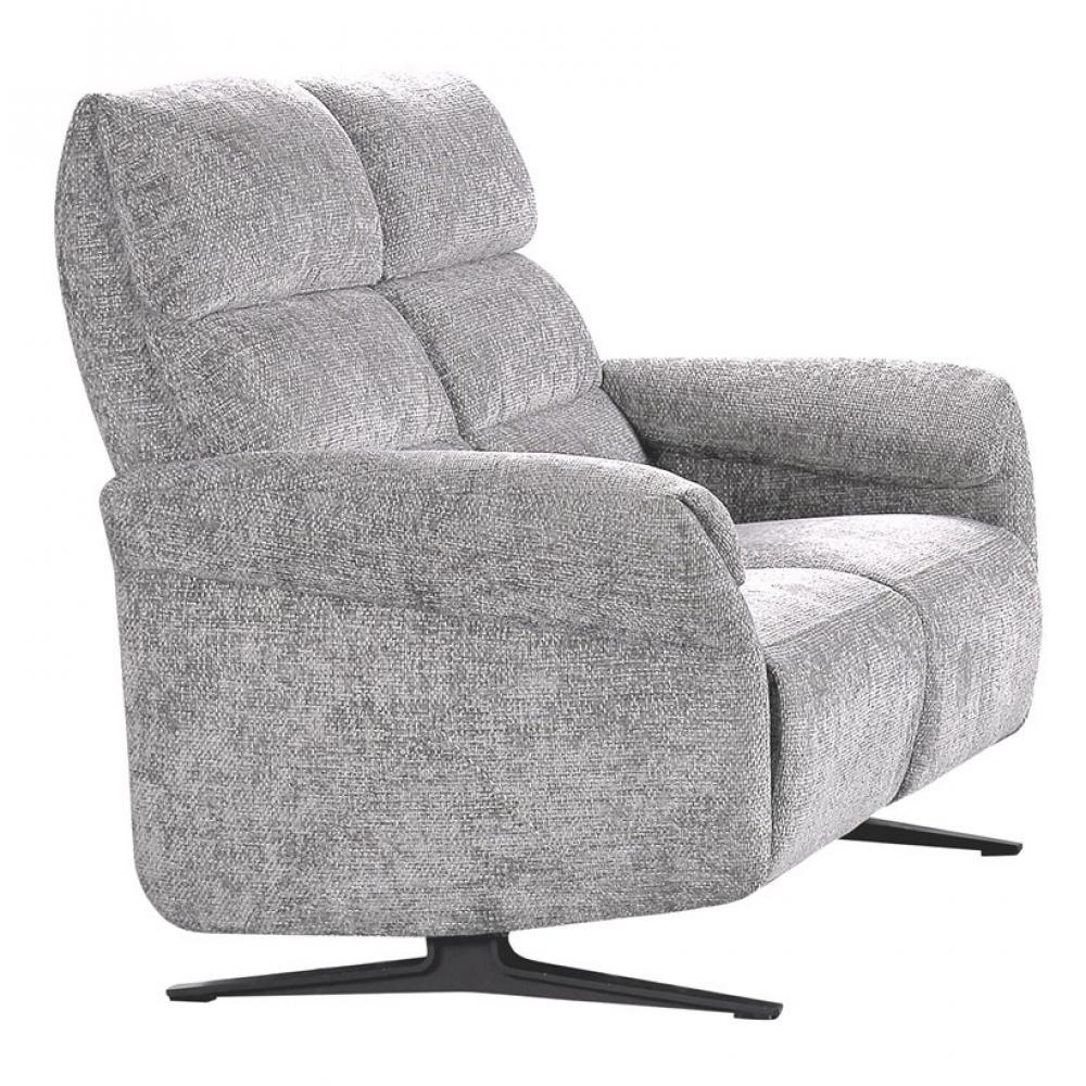 Canapé fixe 2 places AEGIS tissu doucy gris