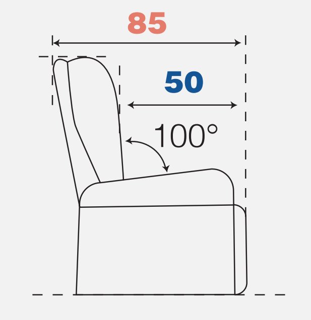 Canapé fixe 2 places BLOOM tissu maillé gris foncé et gris clair