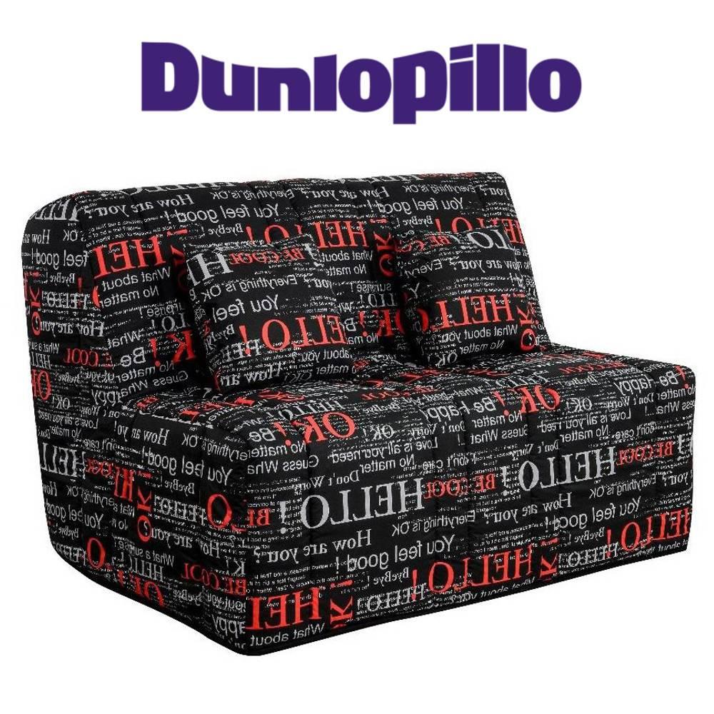Canapé convertible BZ MILO imprimé système Slyde matelas DUNLOPILLO 13cm