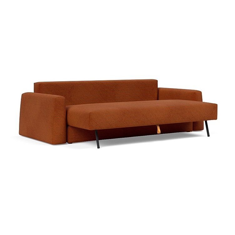 INNOVATION LIVING  Canapé lit CONE convertible 160x195 tissu Corduroy Orange