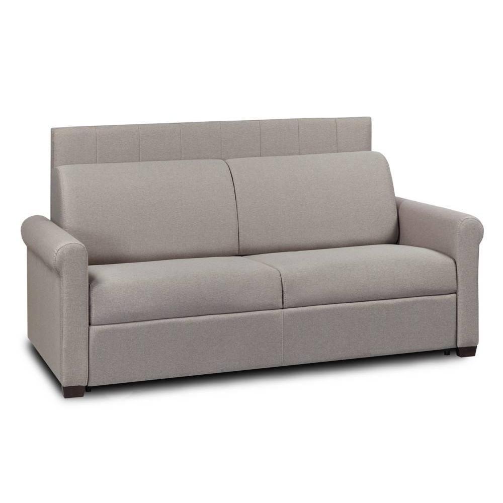 Canapé lit BELLE EPOQUE CanapExpress  lattes 120cm matelas mémory  22cm tête de lit intégrée
