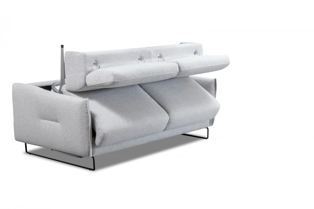 Canapé convertible express 140 GEORGE têtières réglables matelas 13 cm 