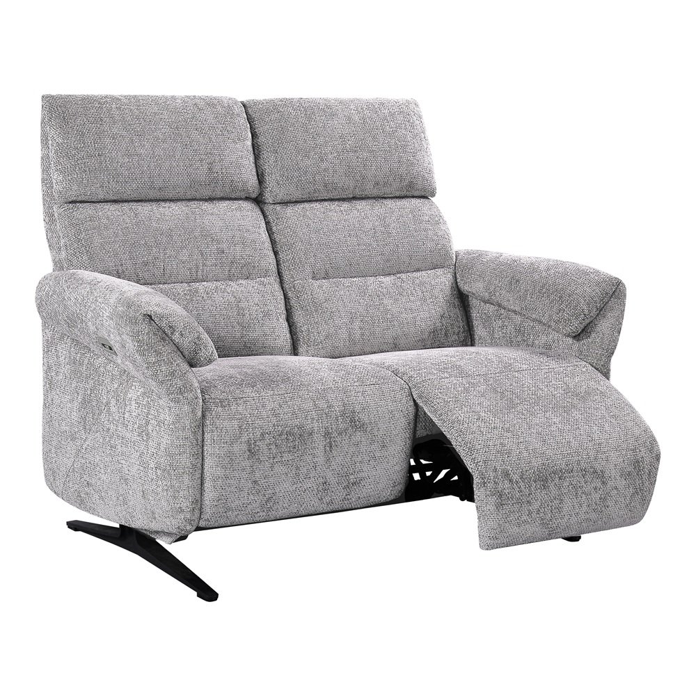 Canapé 2 places RELAX électrique AEGIS tissu doucy gris