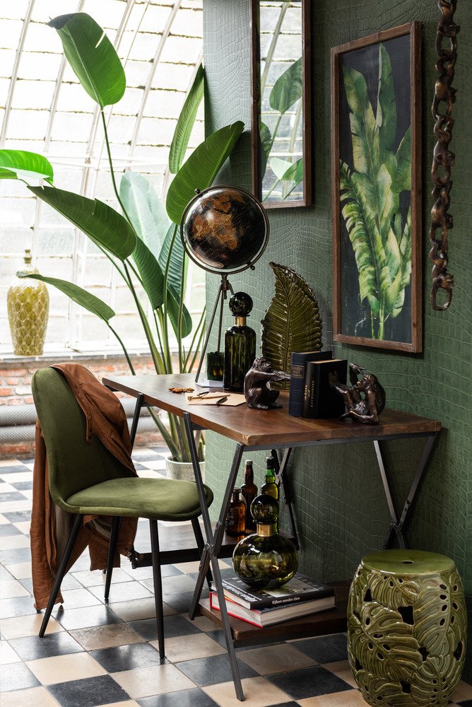 Chaise MILENA  Vert Foncé