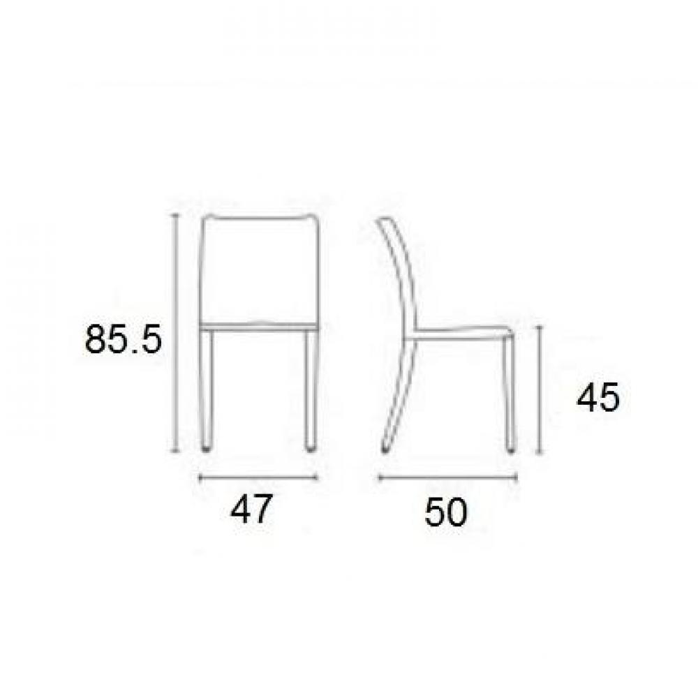 Chaise italienne STYLE  structure chêne assise tissus