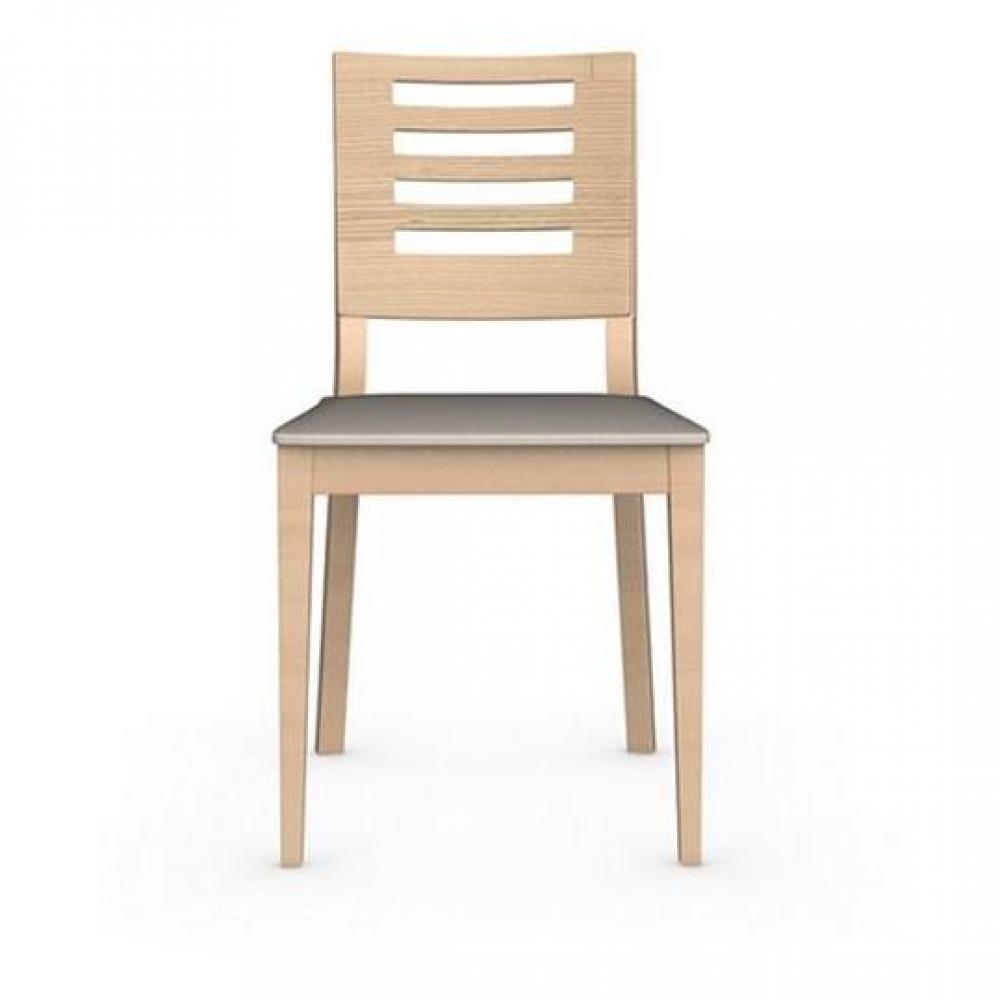 Chaise italienne STYLE  structure chêne assise tissus