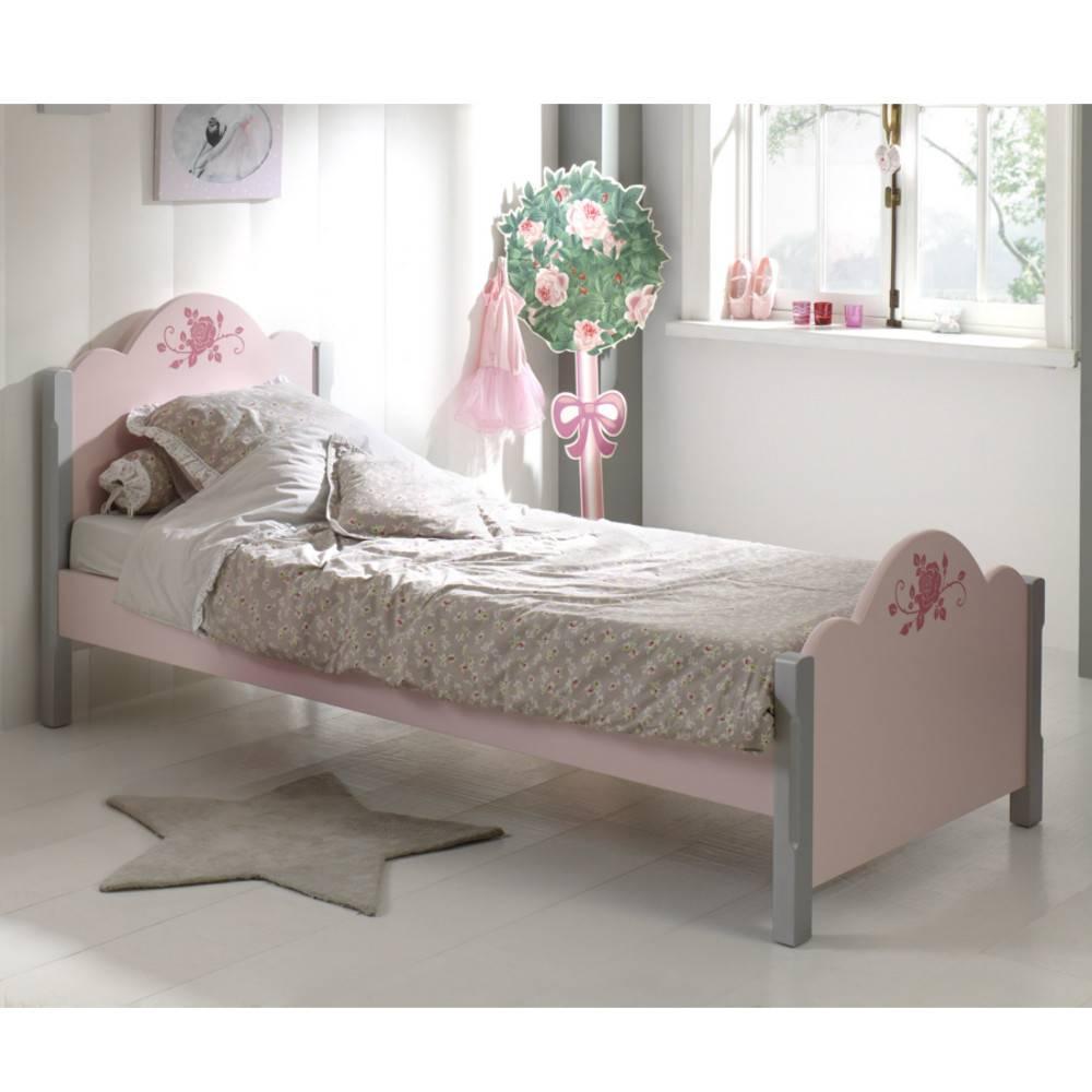 Ensemble chambre à coucher 3 éléments LYLI rose/gris