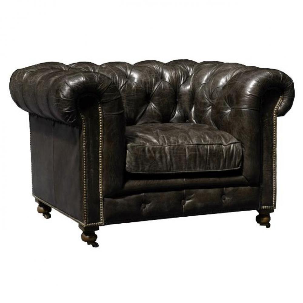 Canap  Chesterfield  en cuir velour au meilleur prix 