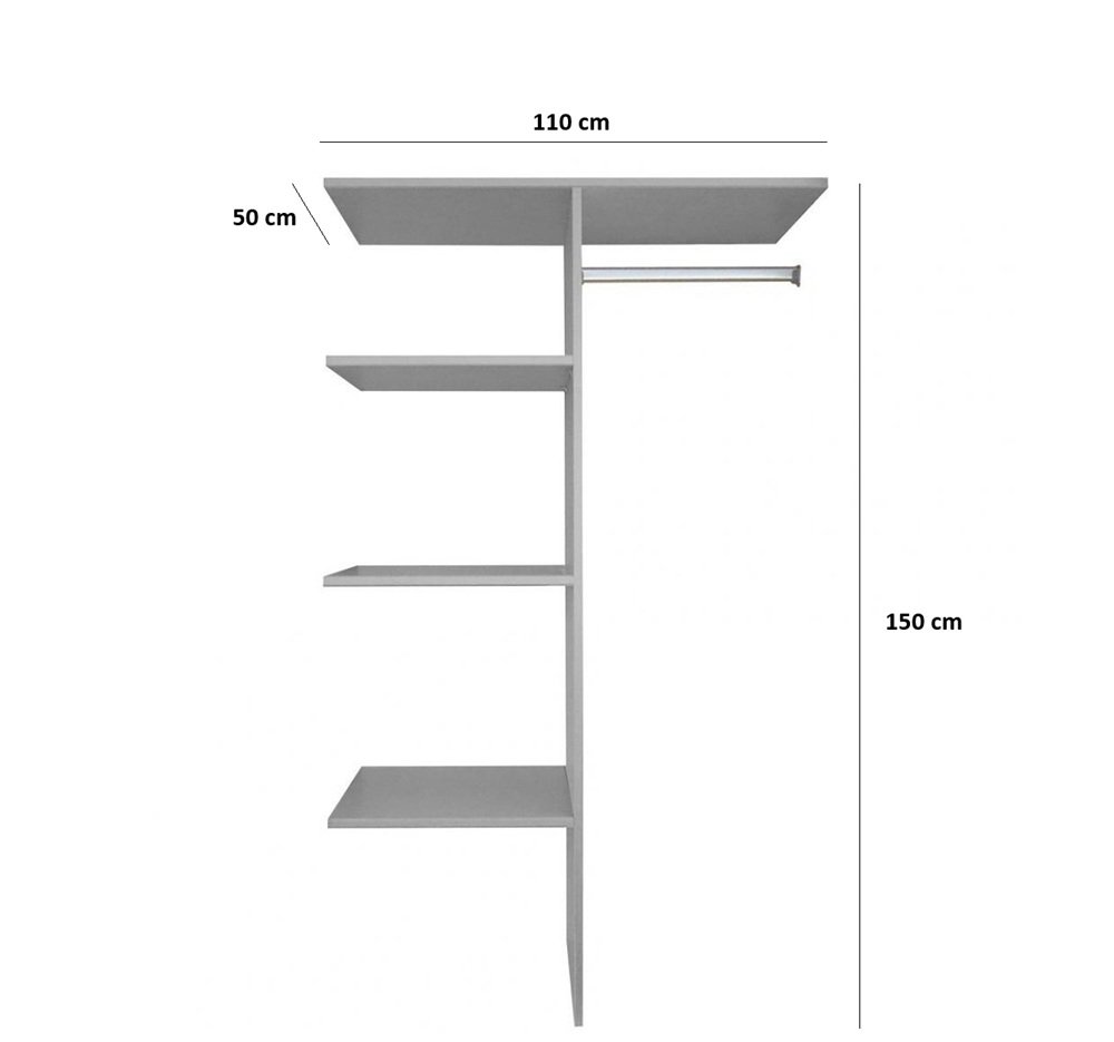 Cloison de separation BLUNT largeur 110 cm pour armoire hauteur 200 cm 