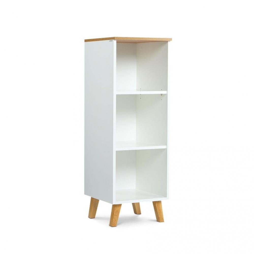 Colonne de rangement blanc FREDO 2 étagères