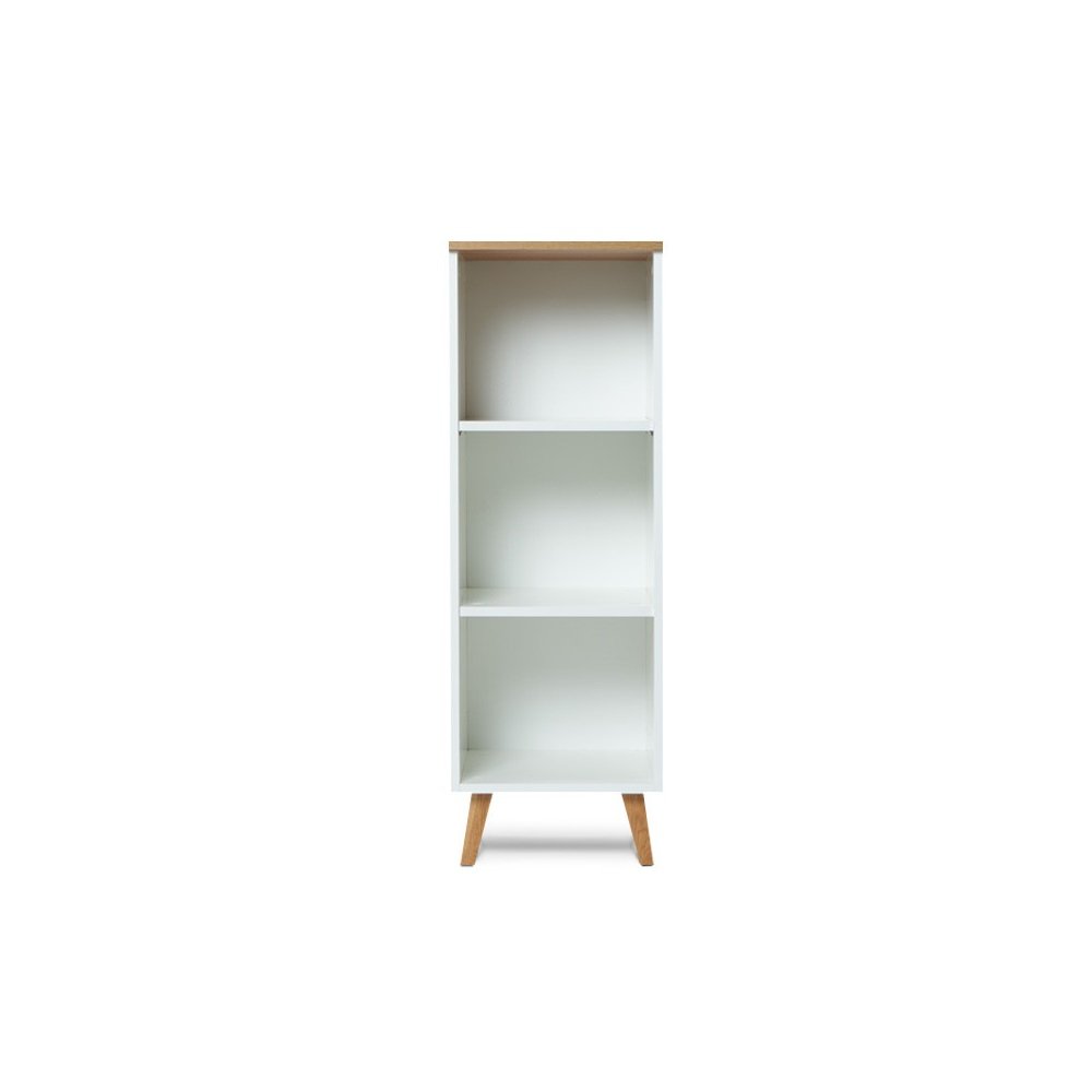 Colonne de rangement blanc FREDO 2 étagères