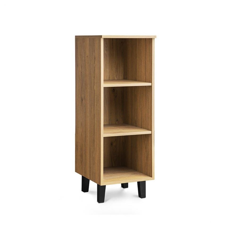 Colonne de rangement  FREDO 2 étagères
chêne naturel, piétement anthracite