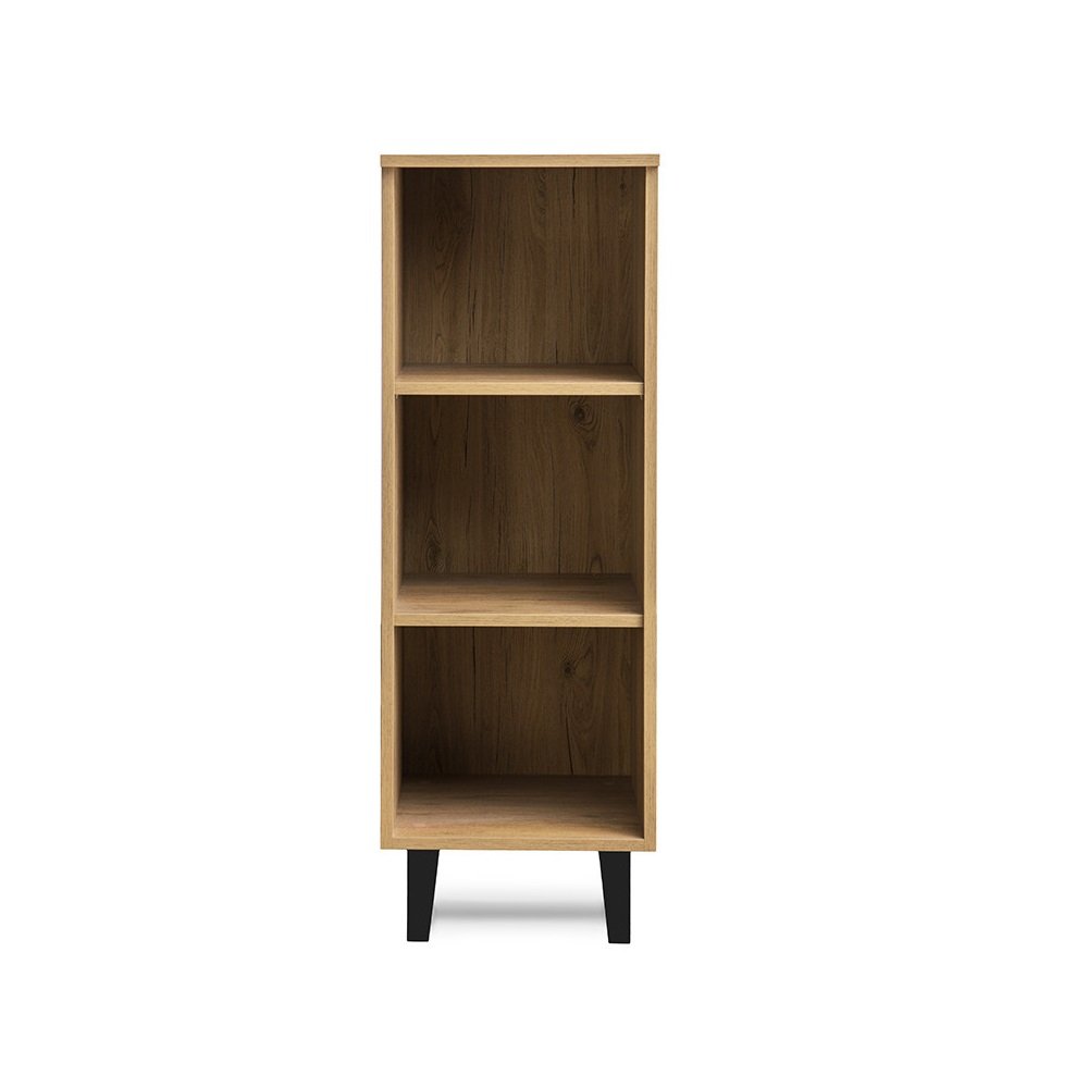 Colonne de rangement  FREDO 2 étagères
chêne naturel, piétement anthracite