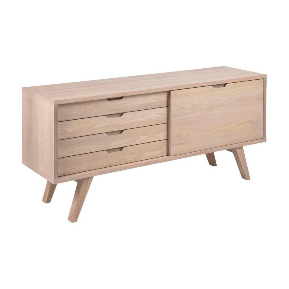 Buffet ALINE 4 tiroirs 1 porte chêne clair
