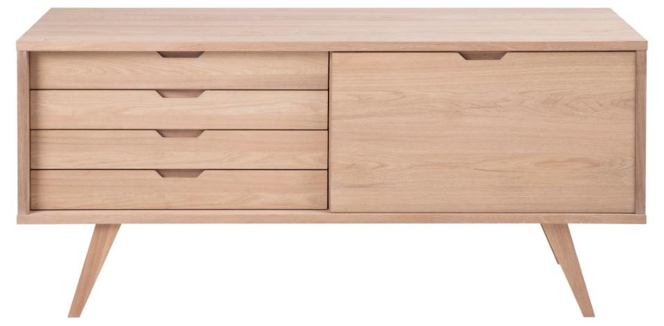 Buffet ALINE 4 tiroirs 1 porte chêne clair