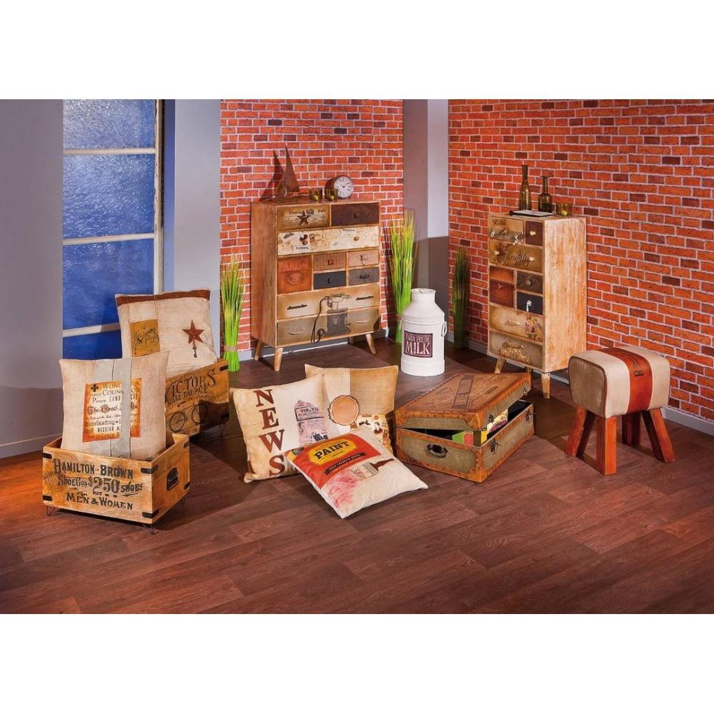 Commode LUCAN 10 tiroirs en bois de manguier