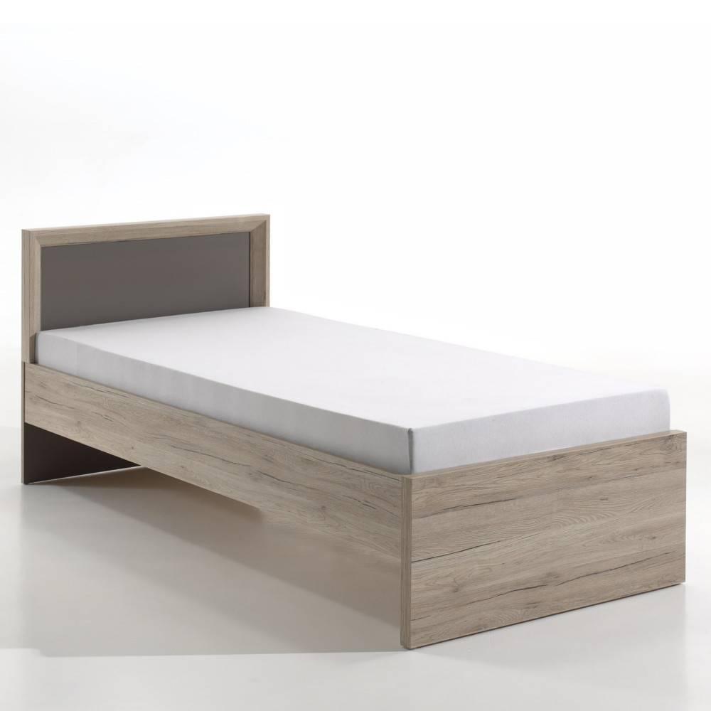 Ensemble chambre enfant AMAURY chêne/marron 3 éléments couchage 90 x 200cm