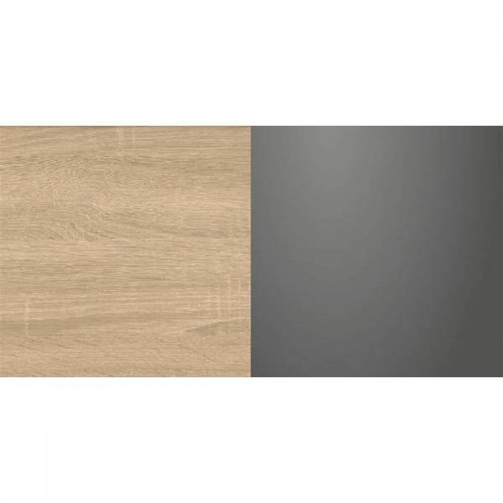 Lit DENVER 180*200cm avec éclairages LED et 2 chevets chêne