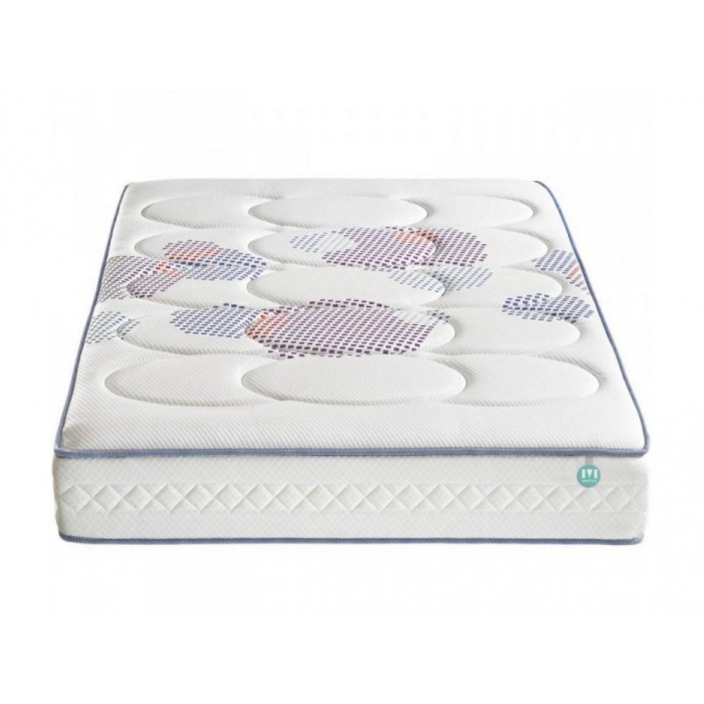 Ensemble MERINOS double sommier ferme avec matelas ENERGETIK à ressorts ensachés couchage 2*80*200cm