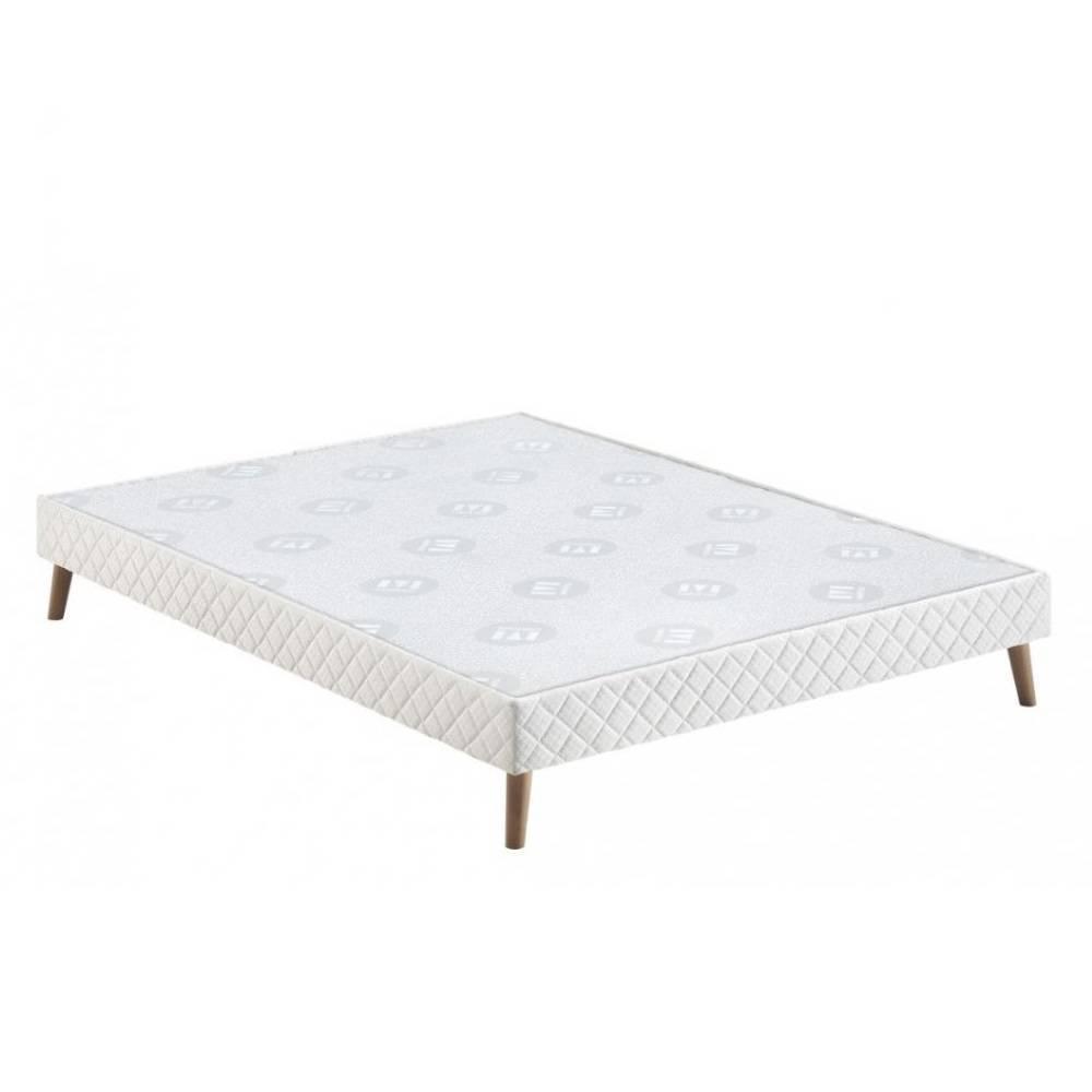 Ensemble MERINOS double sommier ferme avec matelas ENERGETIK à ressorts ensachés couchage 2*80*200cm