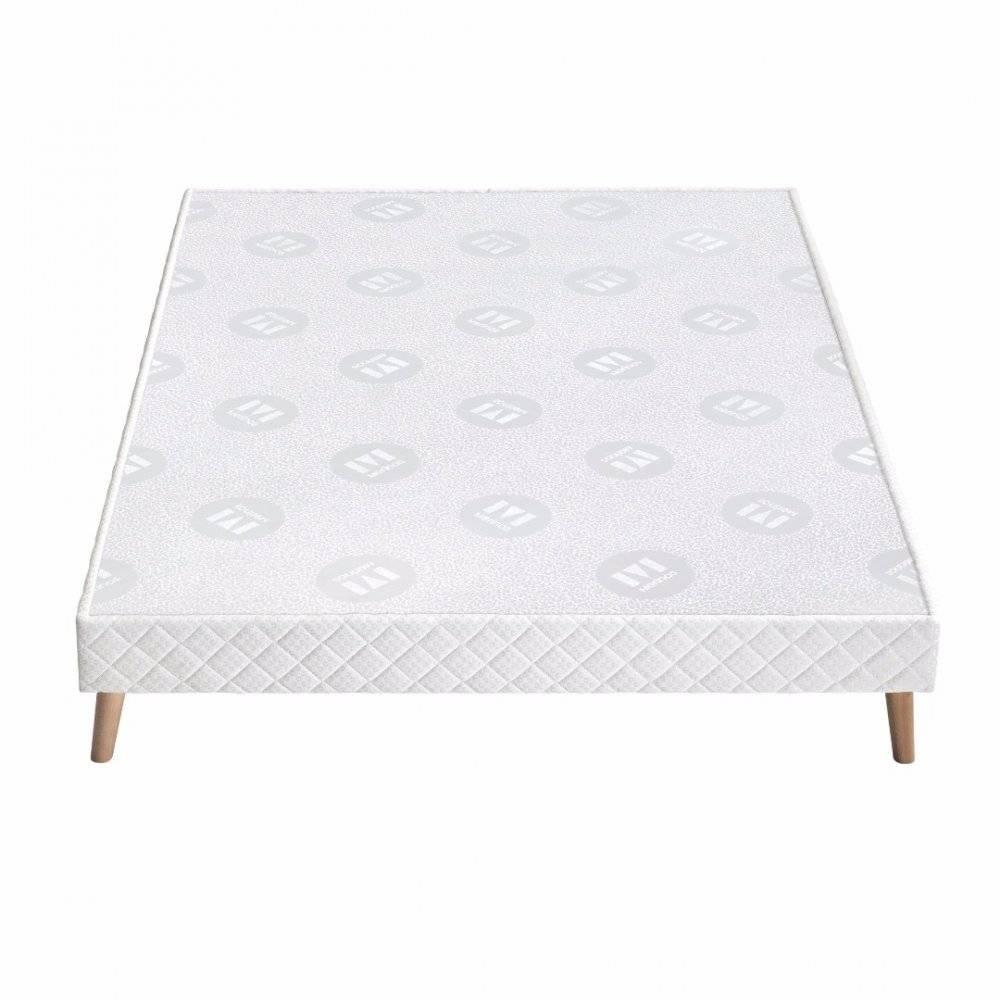 Ensemble MERINOS double sommier ferme avec matelas ENERGETIK à ressorts ensachés couchage 2*80*200cm