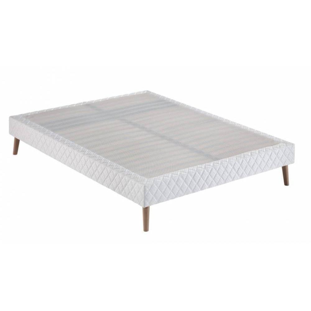 Ensemble MERINOS sommier morphologique 3 zones avec matelas MEKY longueur couchage 200cm