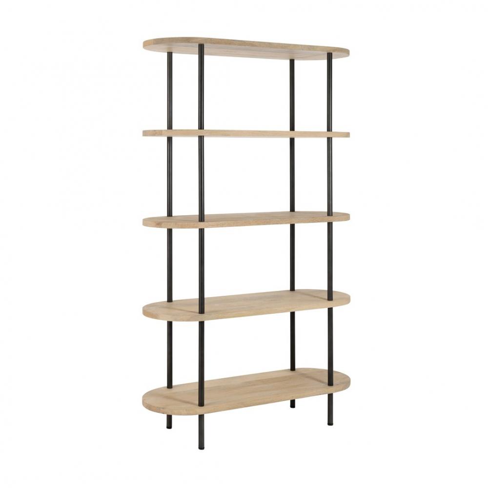 Etagère DATOA 5 planches Bois de manguier / Fer