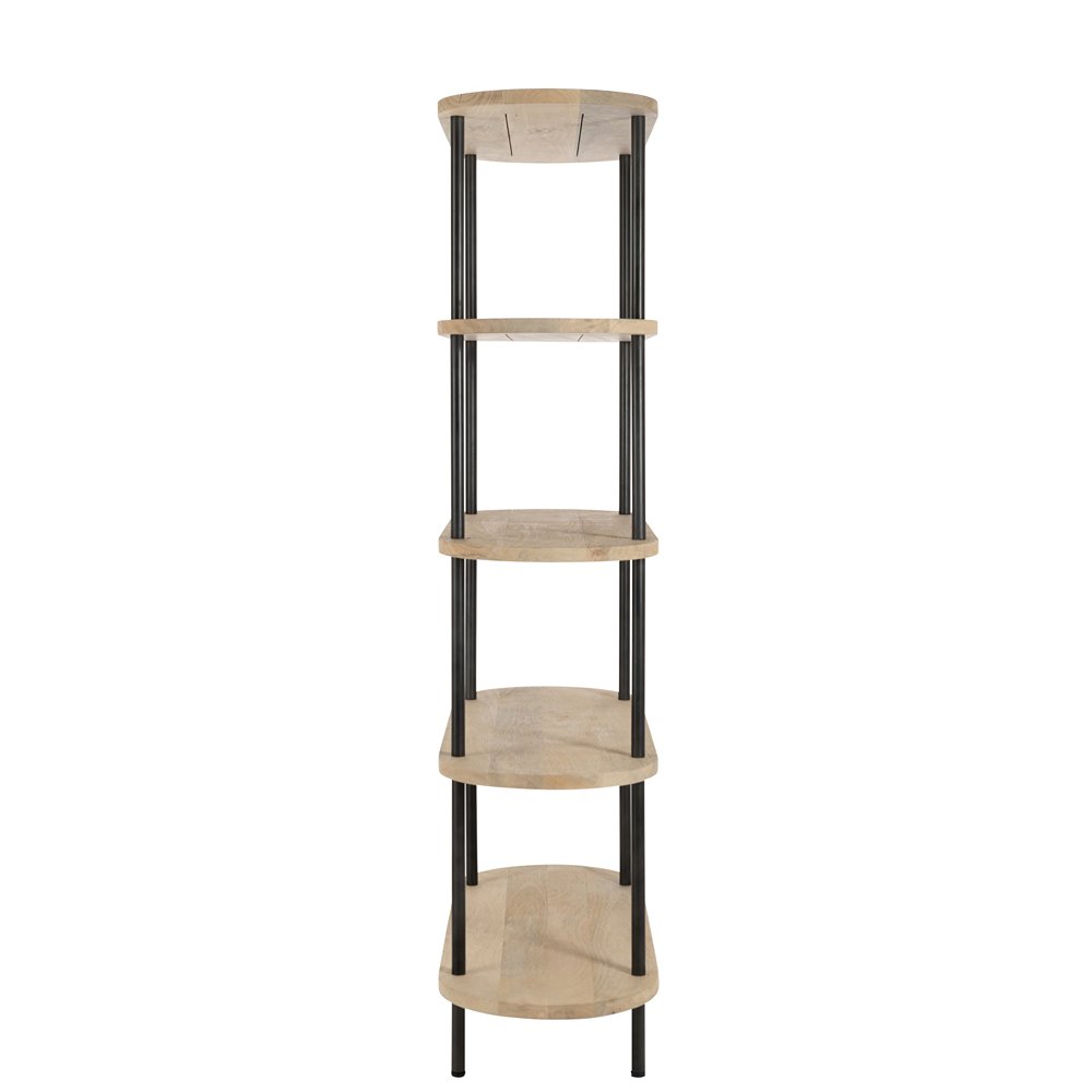 Etagère DATOA 5 planches Bois de manguier / Fer