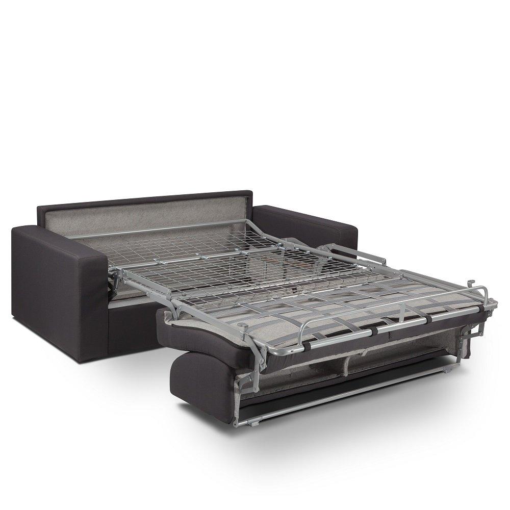 Canapé convertible NIGHT express 120 cm matelas 14 cm gris anthracite