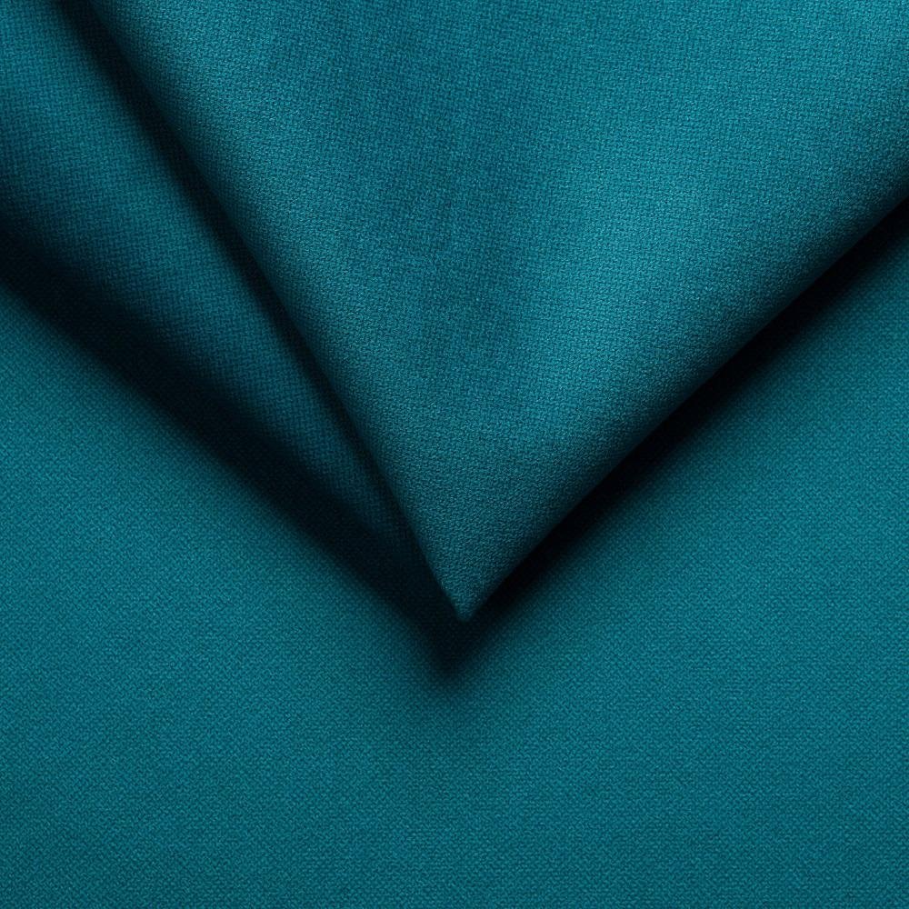 Canapé lit OPERA 4 places EXPRESS LATTES 160cm matelas 16 cm tête de lit intégrée velours  bleu turquoise