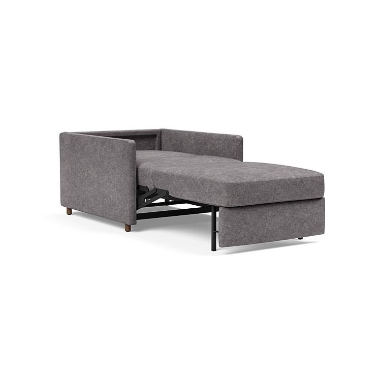 INNOVATION LIVING  Fauteuil NEAH SLIM convertible 80x195 tissu Avella Warm Grey