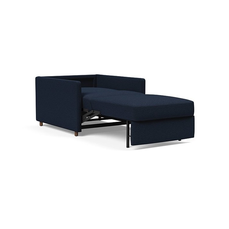 INNOVATION LIVING  Fauteuil NEAH SLIM convertible 80x195 tissu Mixed Dance Blue