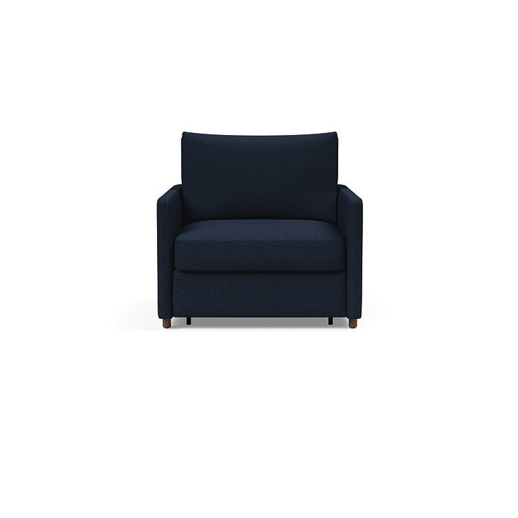 INNOVATION LIVING  Fauteuil NEAH SLIM convertible 80x195 tissu Mixed Dance Blue
