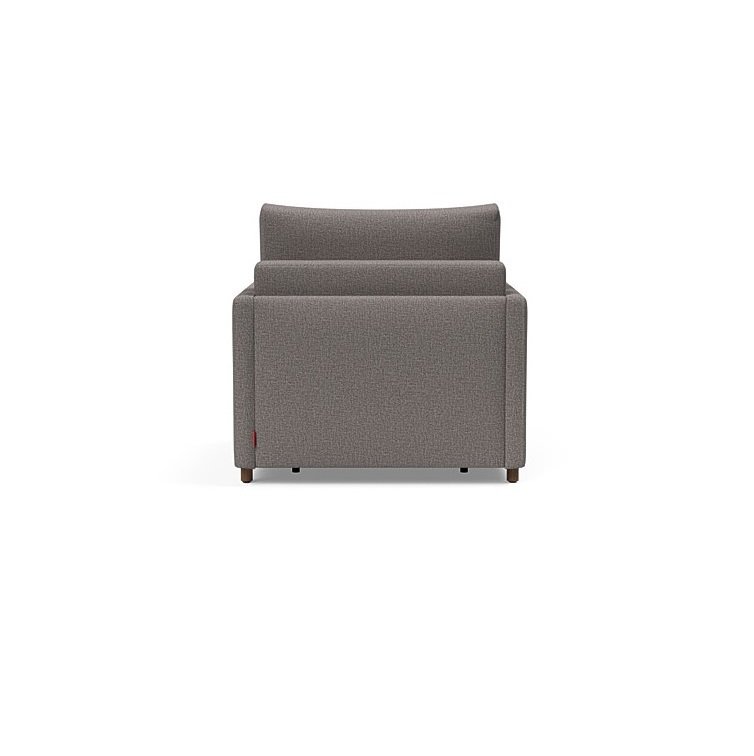INNOVATION LIVING  Fauteuil NEAH SLIM convertible 80x195 tissu Mixed Dance Grey