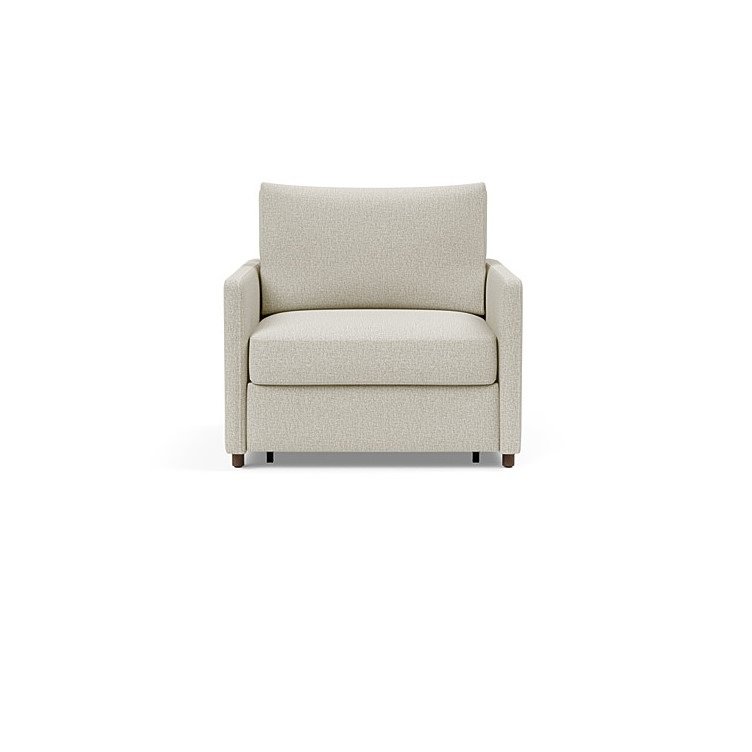 INNOVATION LIVING  Fauteuil NEAH SLIM convertible 80x195 tissu Mixed Dance Natural