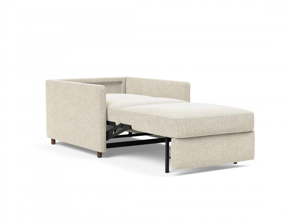 INNOVATION LIVING  Fauteuil NEAH SLIM convertible 80x195 tissu Taura Off White