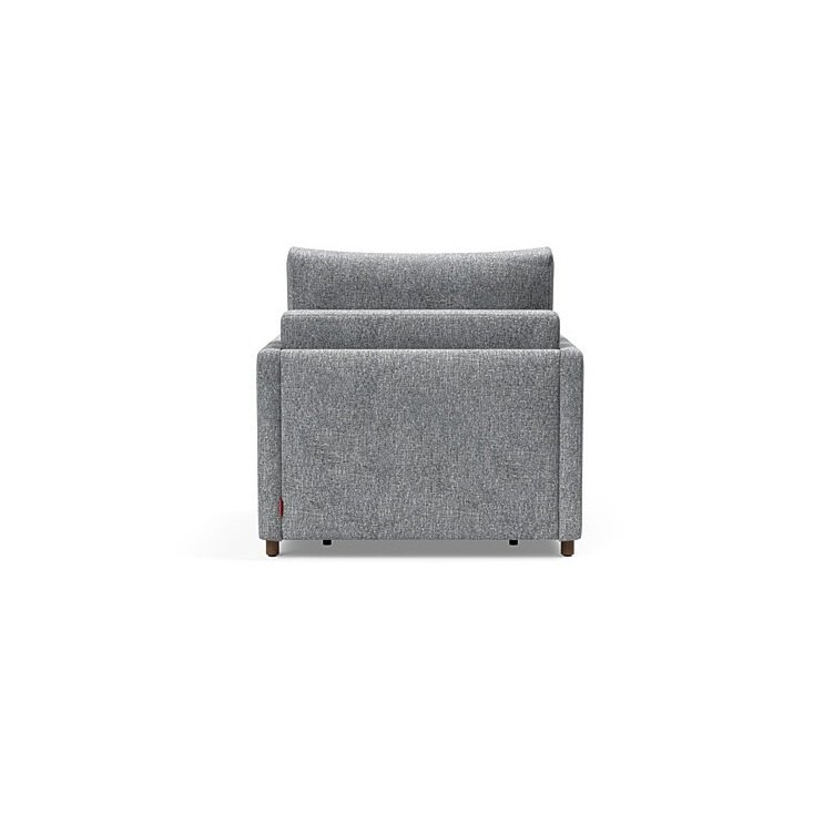 INNOVATION LIVING  Fauteuil NEAH SLIM convertible 80x195 tissu Twist Granite