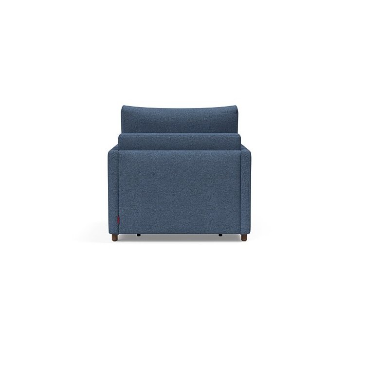 INNOVATION LIVING  Fauteuil NEAH SLIM convertible 80x195 tissu Weda Blue
