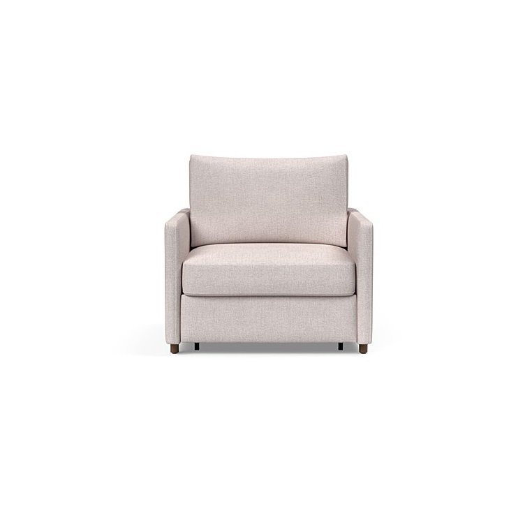 INNOVATION LIVING  Fauteuil NEAH SLIM convertible 80x195 tissu Weda Sand