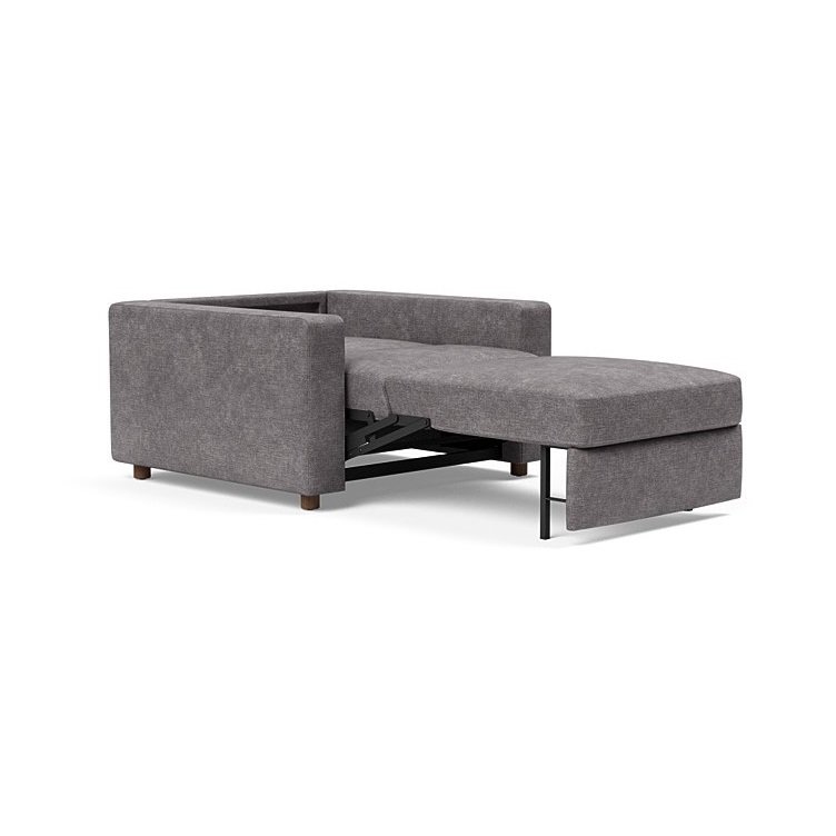 INNOVATION LIVING  Fauteuil NEAH STANDARD  convertible 80x195 tissu Avella Warm Grey