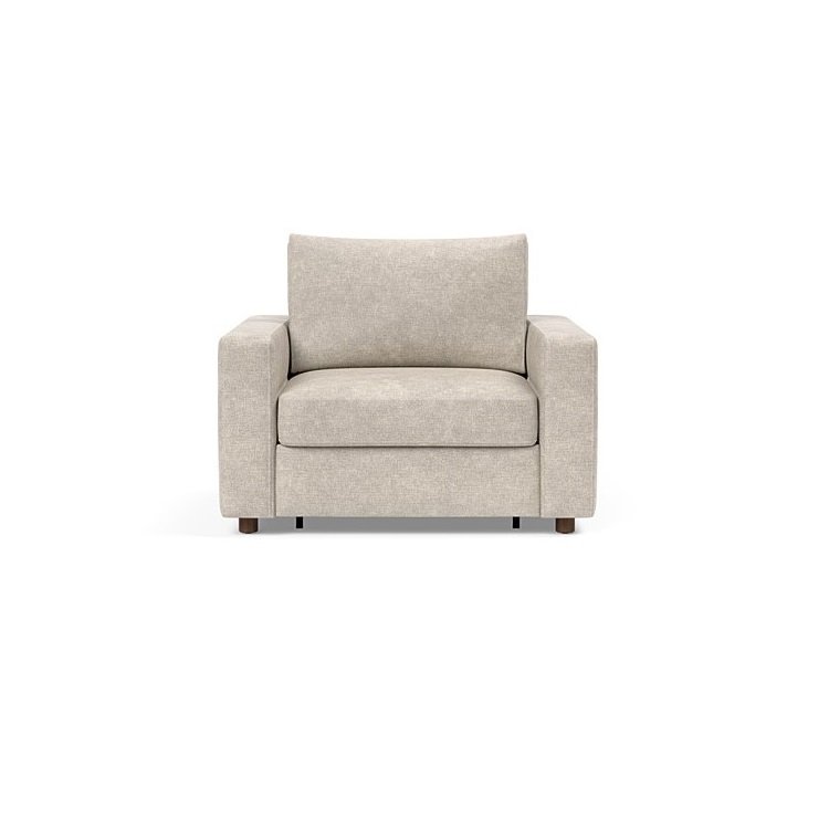 INNOVATION LIVING  Fauteuil NEAH STANDARD  convertible 80x195 tissu Avella Sand