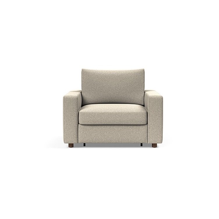 INNOVATION LIVING  Fauteuil NEAH STANDARD  convertible 80x195 tissu Bouclé Beige