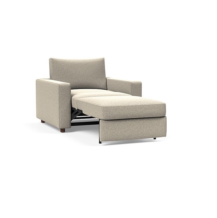 INNOVATION LIVING  Fauteuil NEAH STANDARD  convertible 80x195 tissu Bouclé Beige