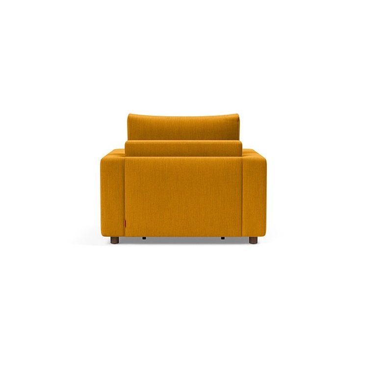 INNOVATION LIVING  Fauteuil NEAH STANDARD  convertible 80x195 tissu Elegance Burned Curry